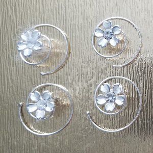 Bel Aire Bridal Hair Spirals, set of 4 - two sets available for purchase